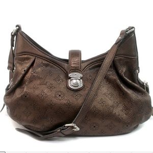 Louis Vuitton brown leather handbag